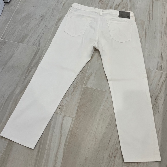 AG Adriano Goldschmied Tellis Jeans Mens 36 x 29 White Modern Slim - Picture 3 of 4